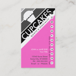 Cupcake-Lochkarte (11 kaufen 1 kostenlos) Treuekarte