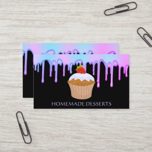 Cupcake-Logo Bäckerei Chef,süß Visitenkarte