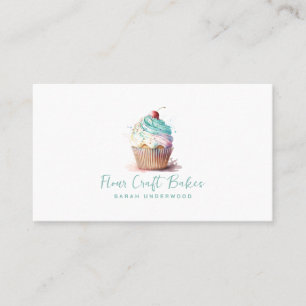 Cupcake-Logo-Baker-Bäckerei Konditorei Koch Visitenkarte