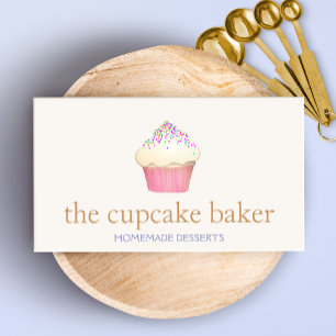 Cupcake Logo Bakery Koch Catering Visitenkarte