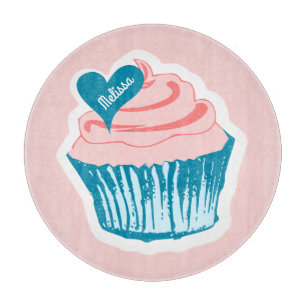 Cupcake Love nom personnalisé planche à découper