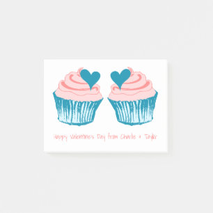 Cupcake Love texte personnalisé Post-It notes