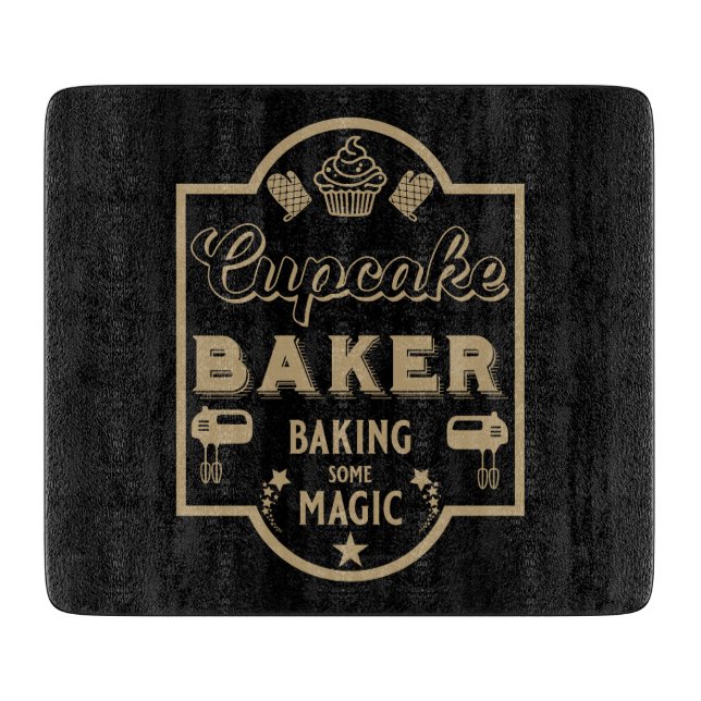 Cupcake Master Baker Schneidebrett (Vorderseite)