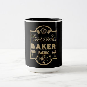 Cupcake Master Baker Zweifarbige Tasse