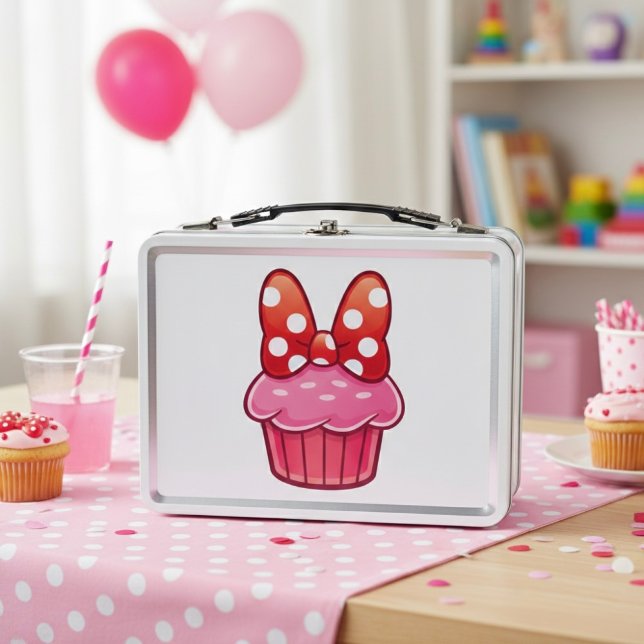 Cupcake Metal Lunch Box (Créateur téléchargé)