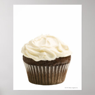 Cupcake mit Schokoladenvereisung, Studio-Shot 2 Poster