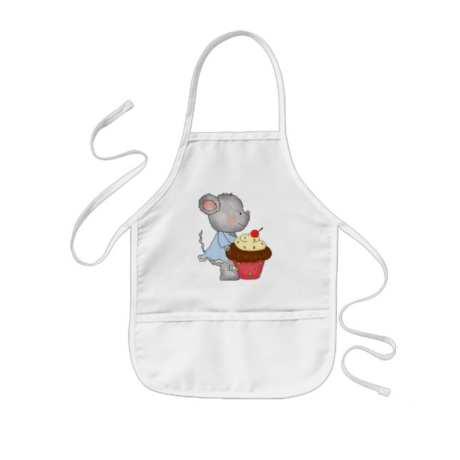 Cupcake Mouse-Schürze Kinderschürze (Vorne)