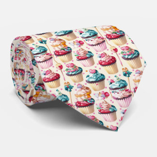 Cupcake-Muster Krawatte