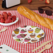 Cupcake Muster, Muffin Muster, Schokolade, Herz