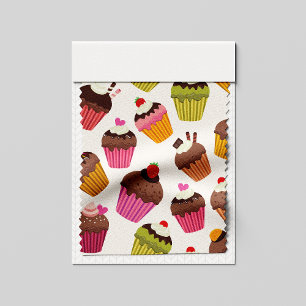 Cupcake Muster, Muffin Muster, Schokolade, Herz Stoff