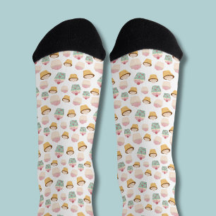 Cupcake-Muster Socken