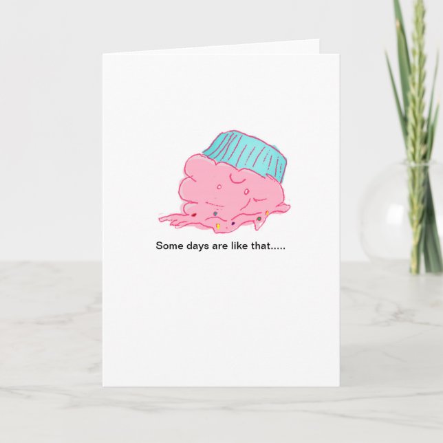 Cupcake Obtenez du bien / carte d'encouragement (Devant)