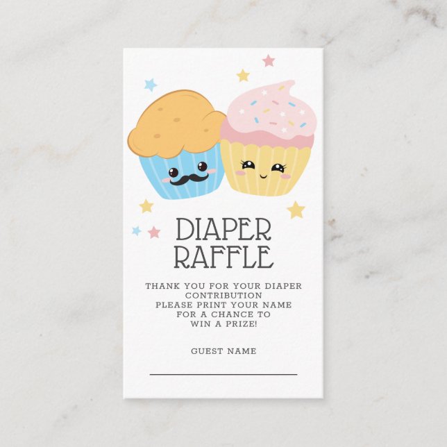 Cupcake oder Stud Muffin Begleitkarte (Vorderseite)