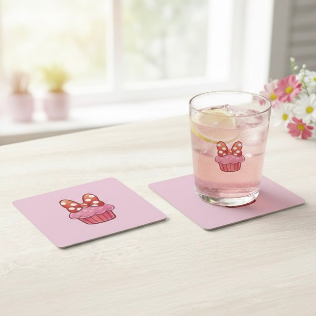 Cupcake-Papieruntersetzer Rechteckiger Pappuntersetzer (Von Creator hochgeladen)
