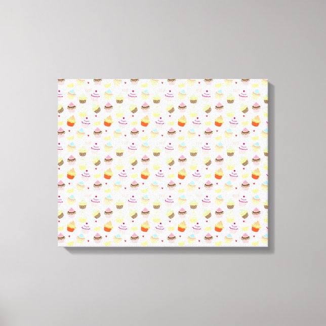 Cupcake Party Canvas Print Leinwanddruck (Vorderseite)