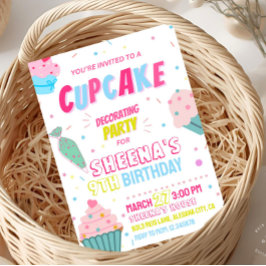 Cupcake Party Dekorieren Geburtstagseinladung Einladung