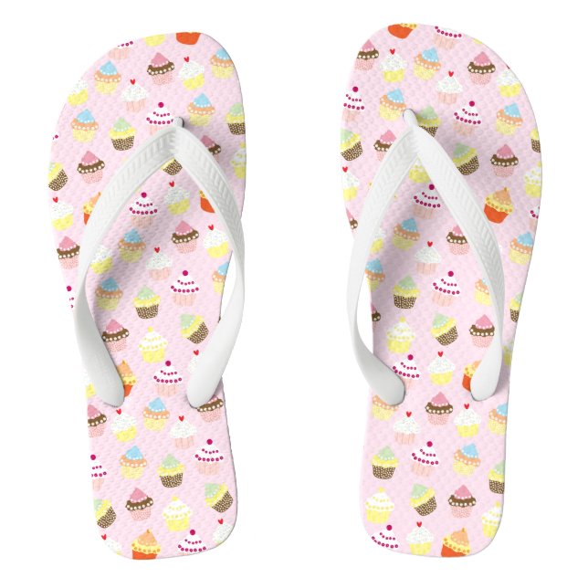 Cupcake Party Flip Flops (Fußbett)