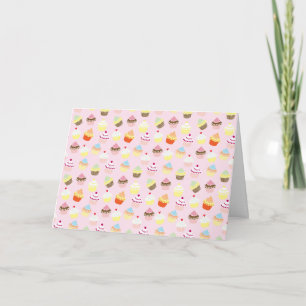 Cupcake-Party-Grußkarte (leer) Karte