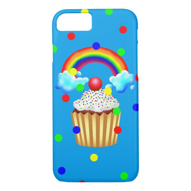 Cupcake-Party mit Regenbogen und Sprinklen Case-Mate iPhone Hülle (Rückseite)