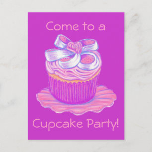 Cupcake Party Postkarte Einladungen