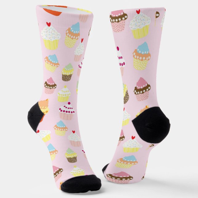 Cupcake Party Socken #2 (Gewinkelt)