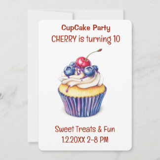 Cupcake Party Süße Leckereien Einladung