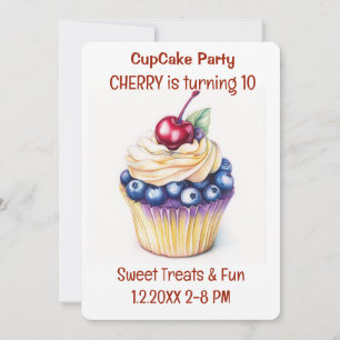 Cupcake Party Süße Leckereien Einladung