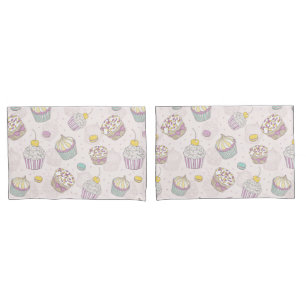Cupcake Pattern Kissenbezug