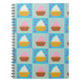 Cupcake Pattern Notizblock