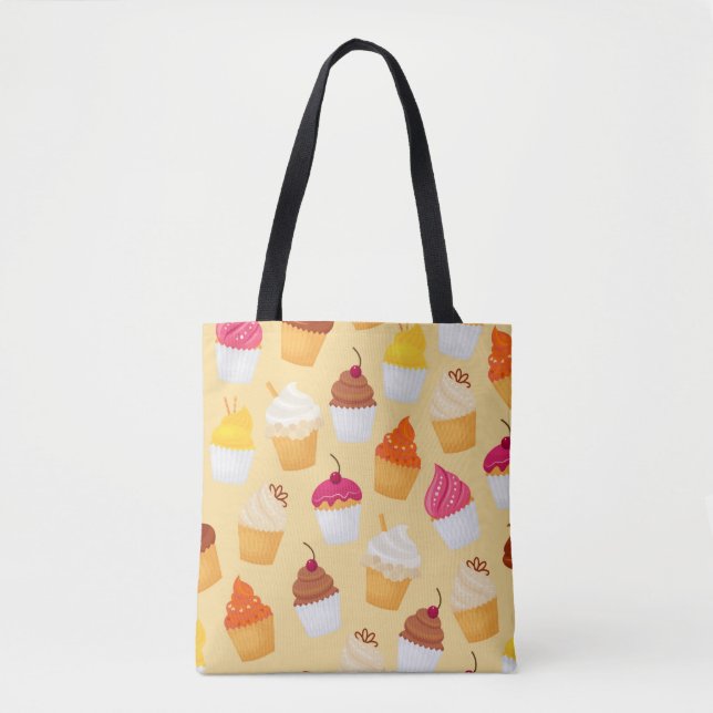Cupcake Pattern Tasche (Vorderseite)