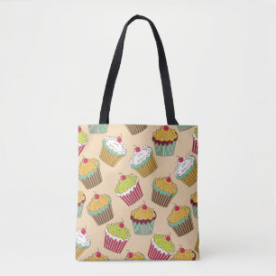 Cupcake Pattern Tasche