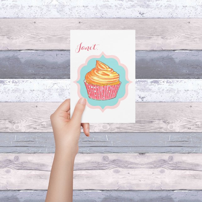 Cupcake Personalisiert Friendship Card Dankeskarte (Von Creator hochgeladen)