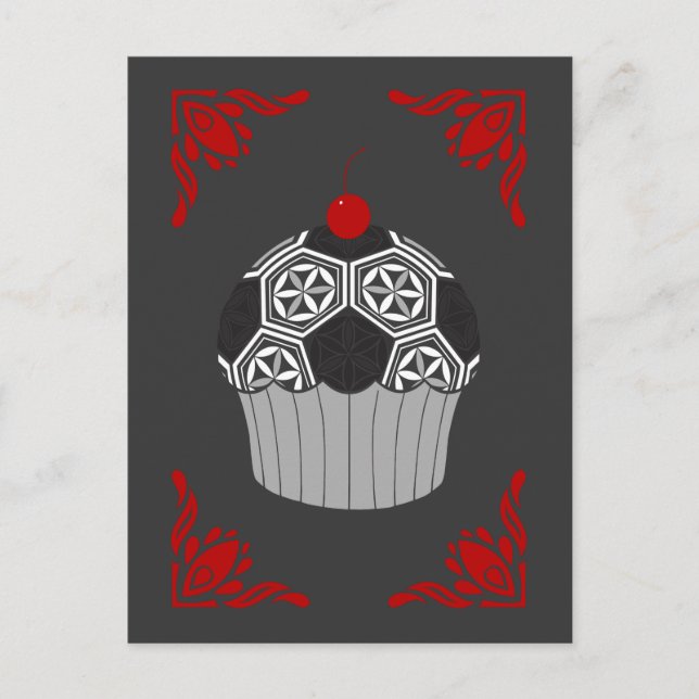 Cupcake Postkarte (Vorderseite)