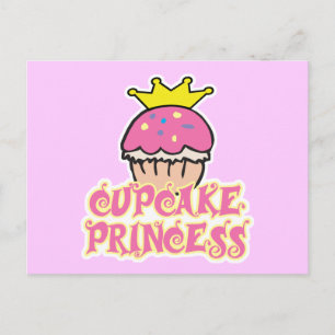 Cupcake Prinzessin Postkarte