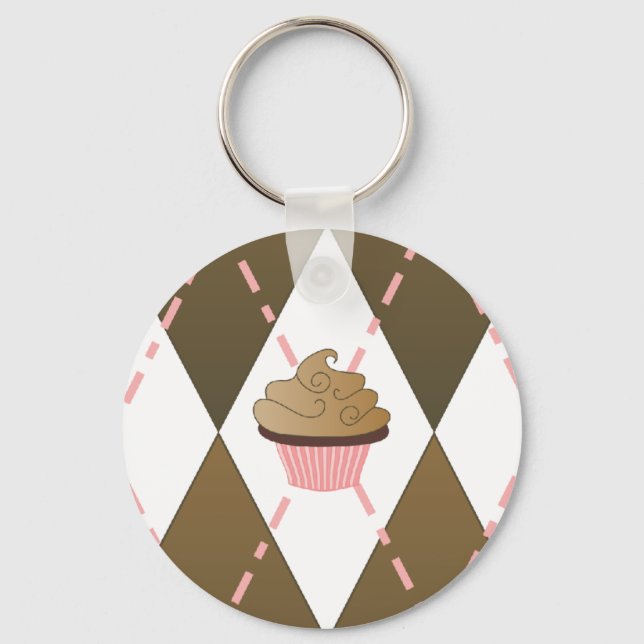 Cupcake Raute Schlüsselanhänger (Vorderseite)