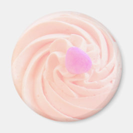Cupcake rosa Zuckerguss Herzwürze niedlich Magnet