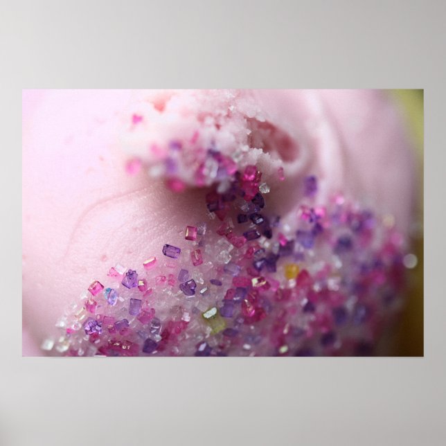 cupcake rose avec affiche photo (Devant)