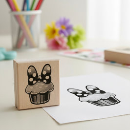 Cupcake Rubber Stamp Gummistempel