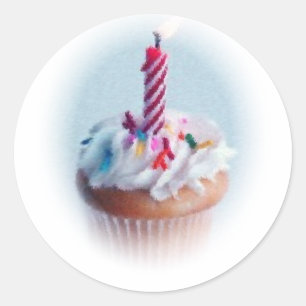 Cupcake Runder Aufkleber