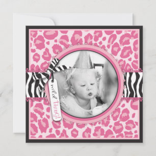 Cupcake sauvage CP Invitation Carré B1