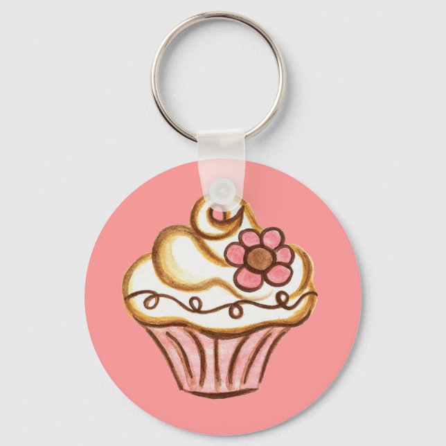 Cupcake-Schlüsselanhänger Schlüsselanhänger (Vorderseite)