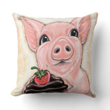 Cupcake-Schwein-Wurfkissen