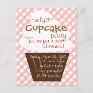Cupcake Shaping up nett Einladung