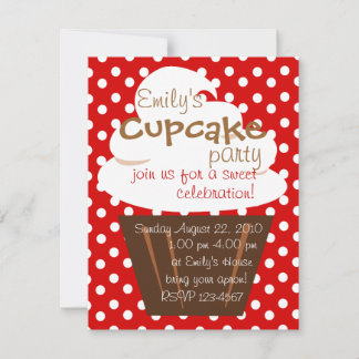Cupcake Shaping up nett Einladung
