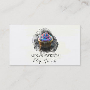 *~* Cupcake Shop 3 QR Social Media Bäckerei Visitenkarte