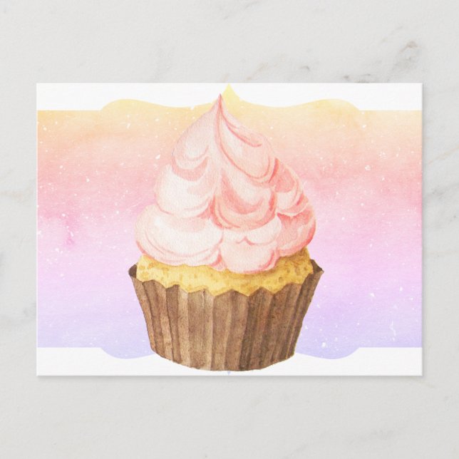 Cupcake Solo Postkarte (Vorderseite)