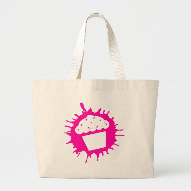 Cupcake-Splat Jumbo Stoffbeutel (Vorne)