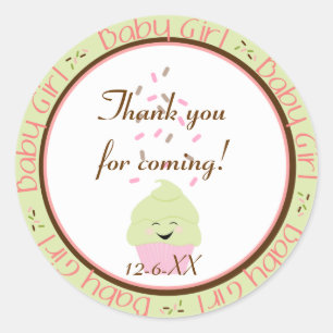 Cupcake Sprinkles Baby Sticker
