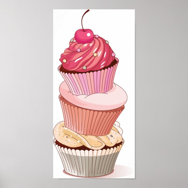 Cupcake Stack Poster (Vorne)