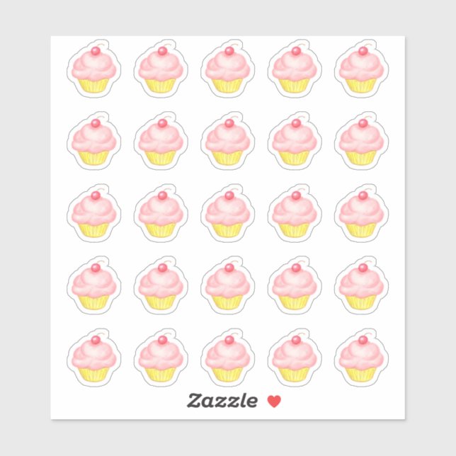 Cupcake Stickers (Feuille)